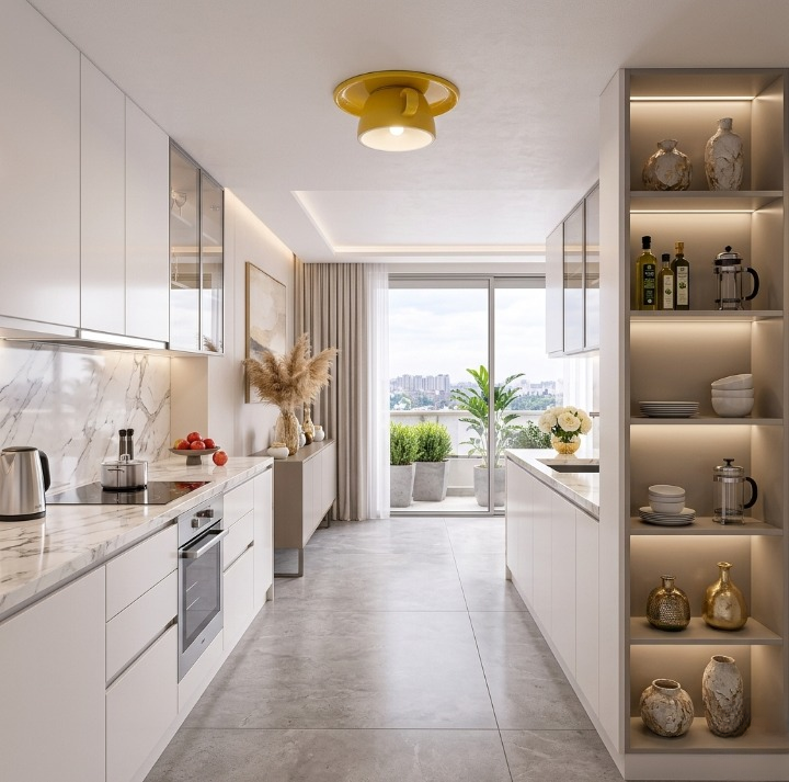 Keith | Modern Flush LED Coffee Cup Ceiling Light
