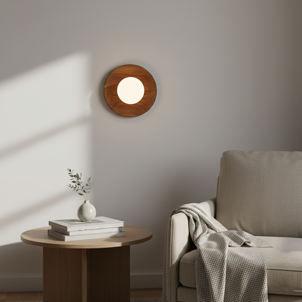 Elaar | Scandinavian Natural Wood LED Wall Light