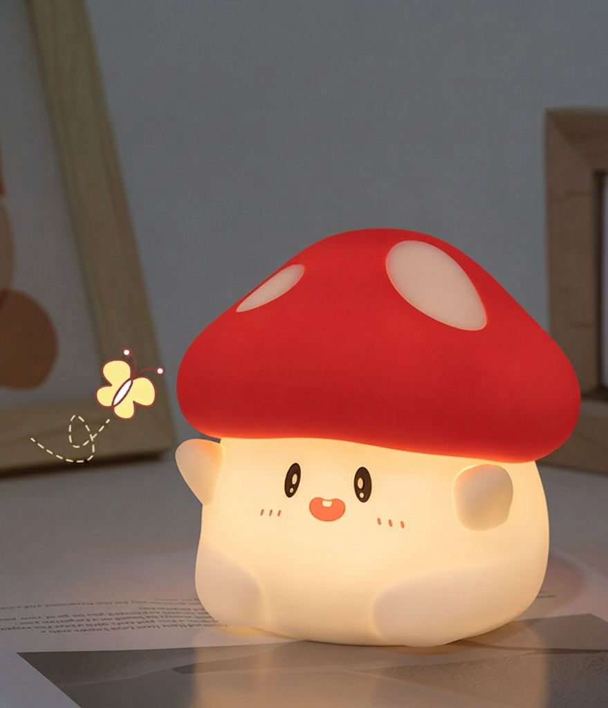 Cute Silicone Night Light for Kids - Pumpkin, Ghost, Mushroom