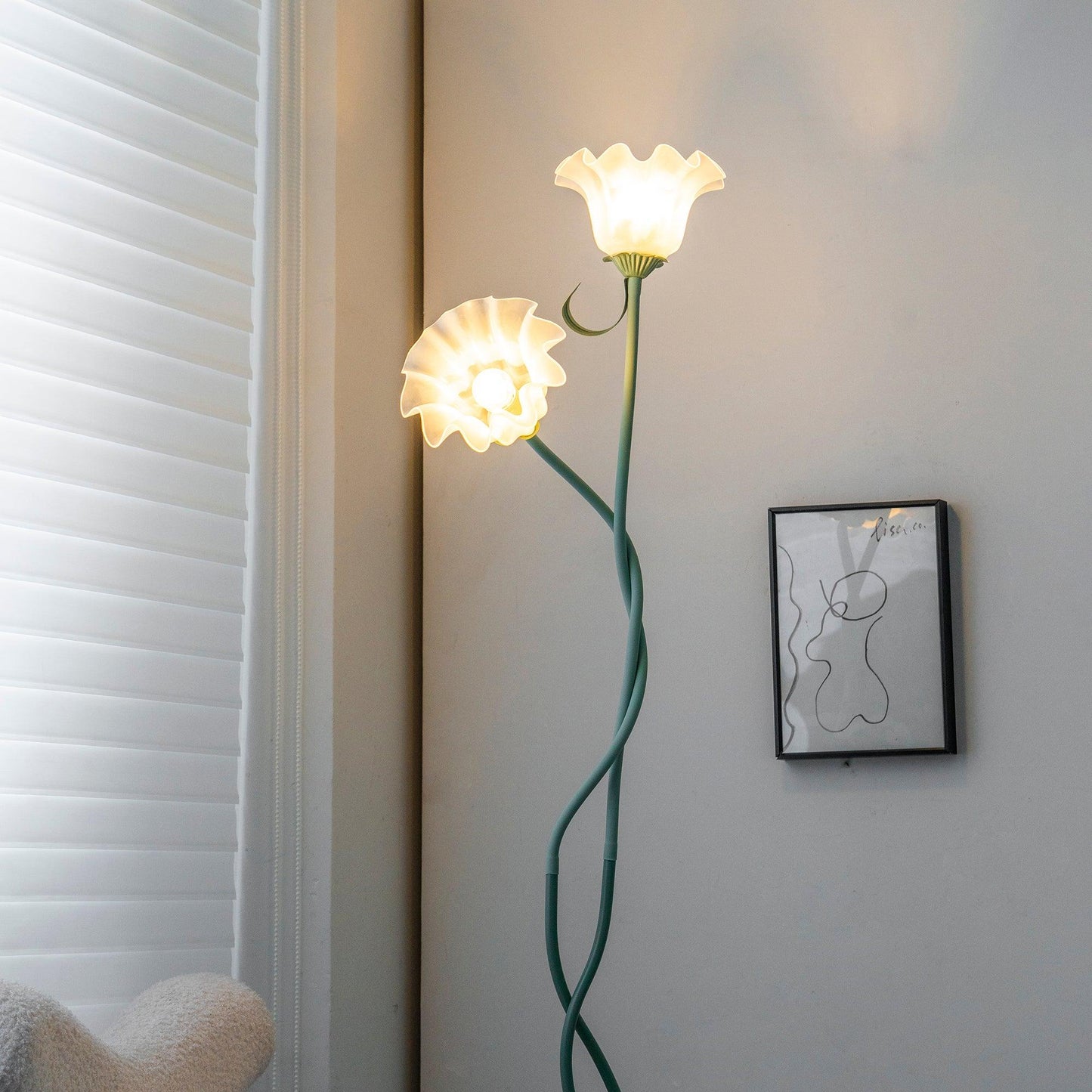Flower | Floor Lamp Metal Body, Living Room