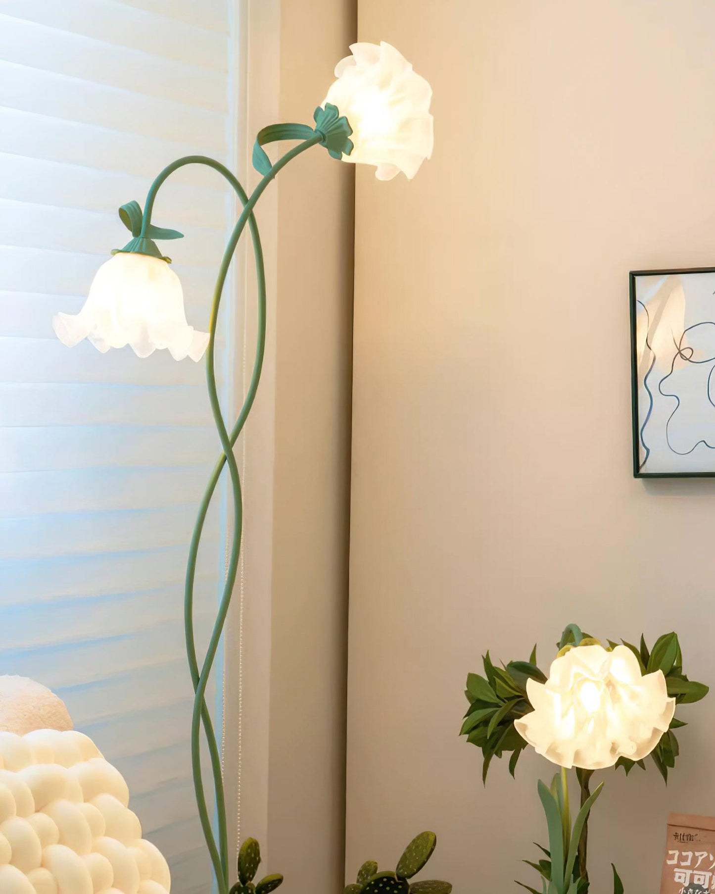 Flower | Floor Lamp Metal Body, Living Room