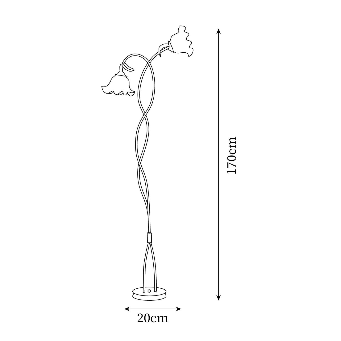 Flower | Floor Lamp Metal Body, Living Room