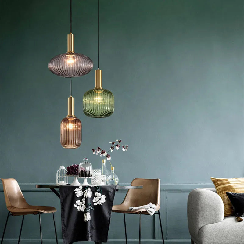 Nordic | Glass Retro LED Pendant Light