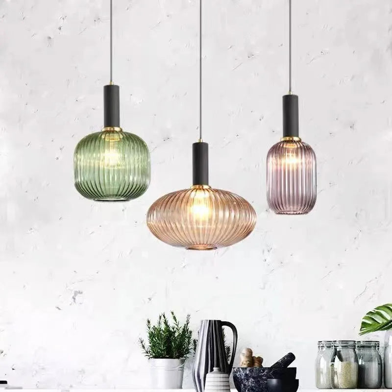 Nordic | Glass Retro LED Pendant Light