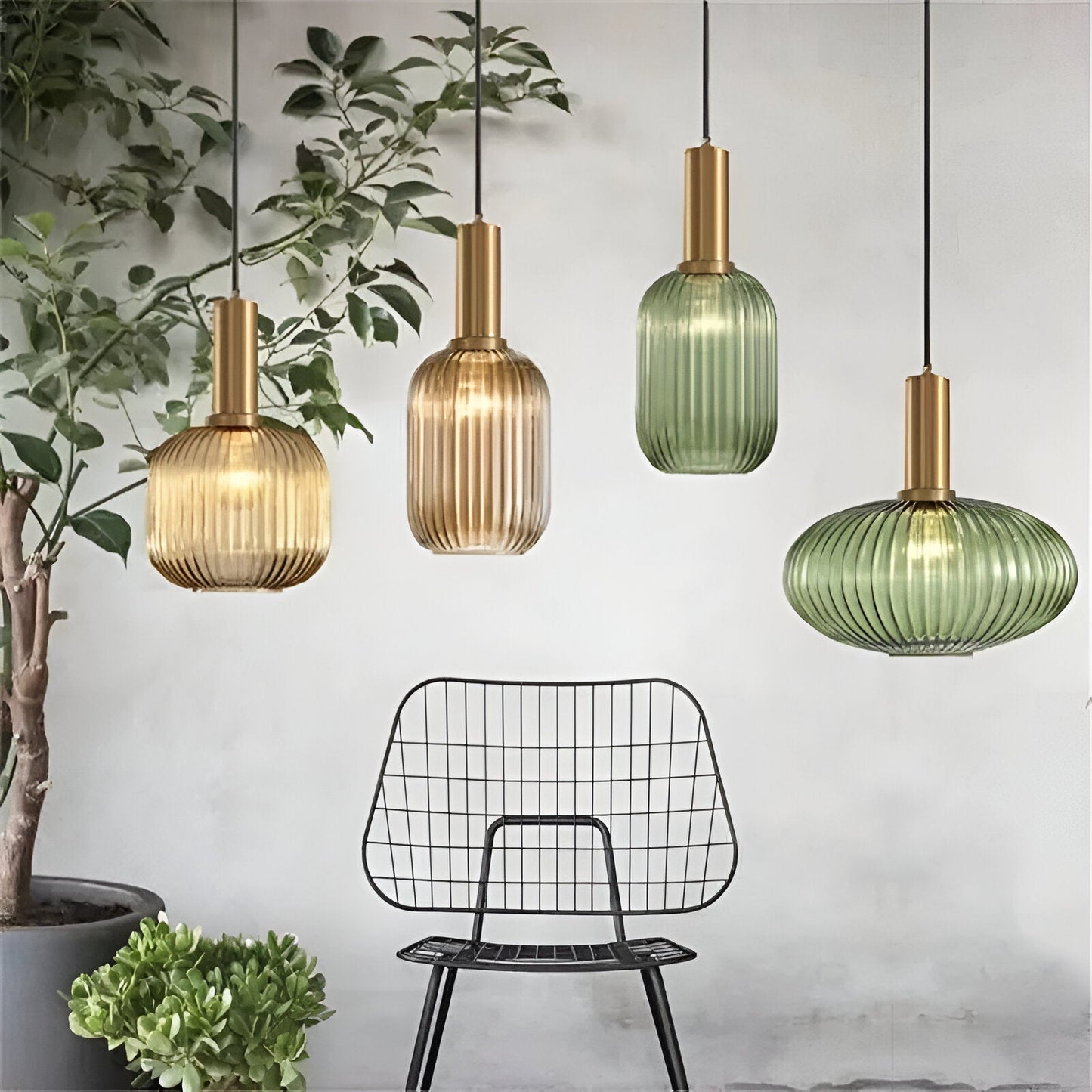 Nordic | Glass Retro LED Pendant Light