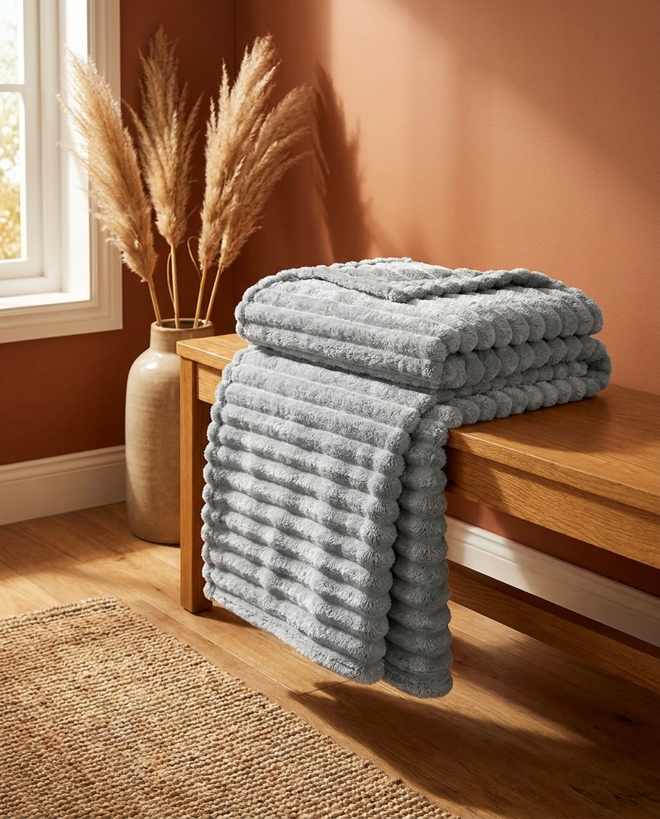 Soft Plush Fleece Blanket for Bed and Couch