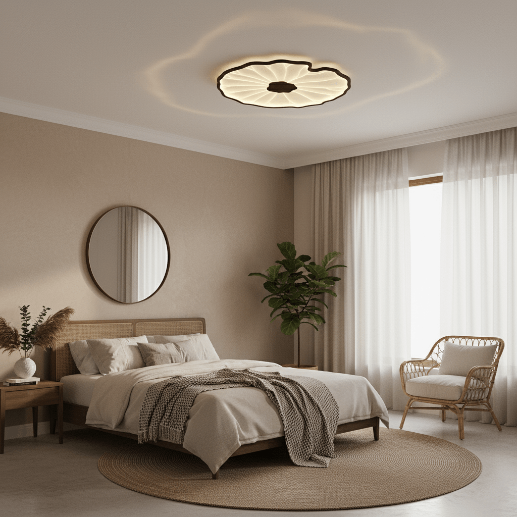 Luca | Ceiling Lamp Acrylic Lotus Shape Indoor Lighting