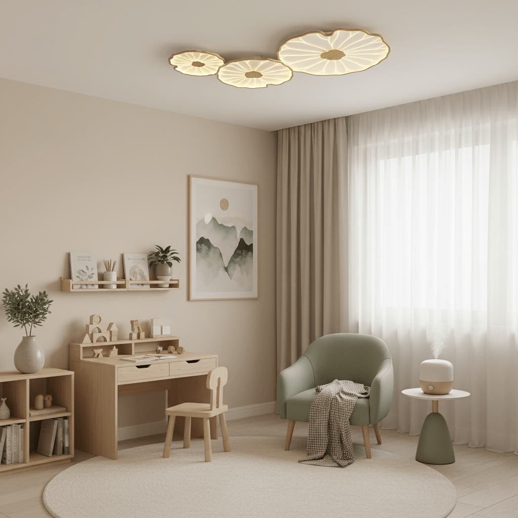 Luca | Ceiling Lamp Acrylic Lotus Shape Indoor Lighting