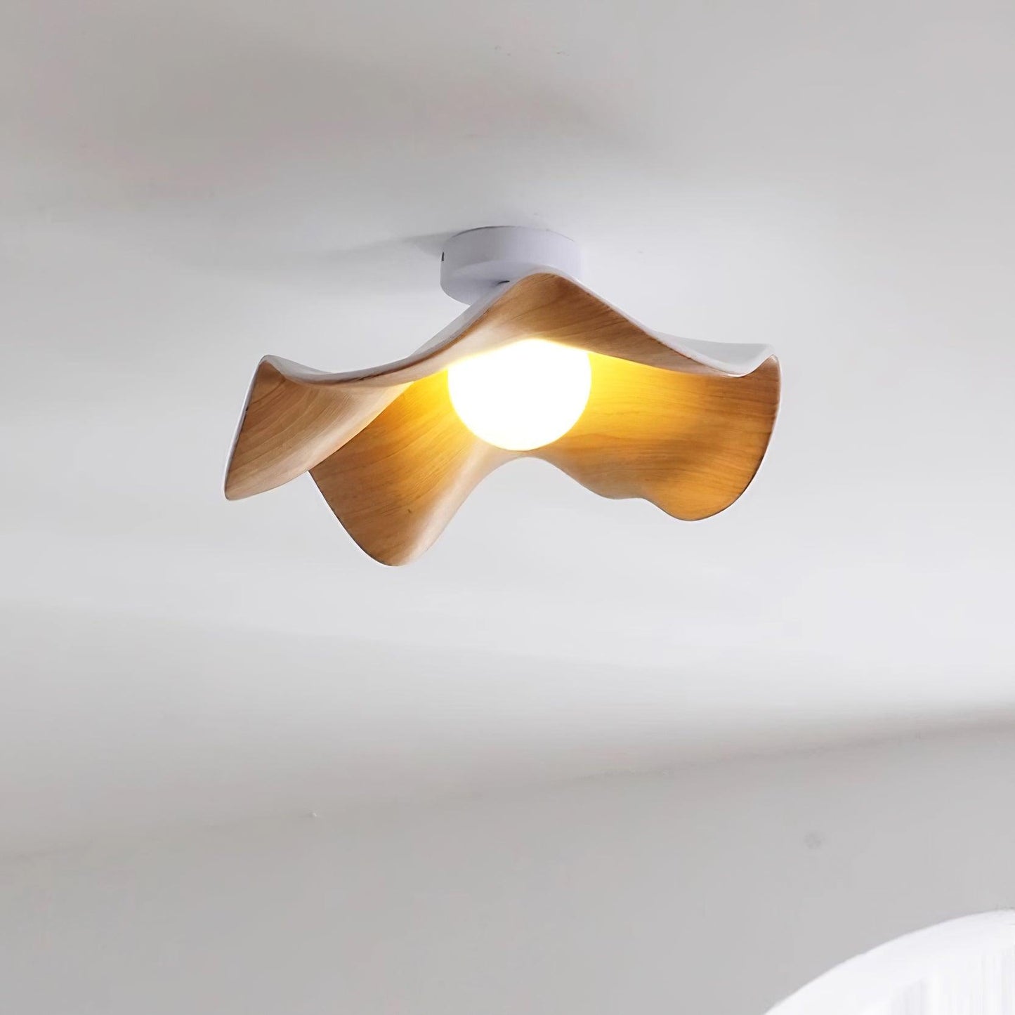 Isolde | LED Flush Mount Wood Bedroom Light Ceiling Lamp
