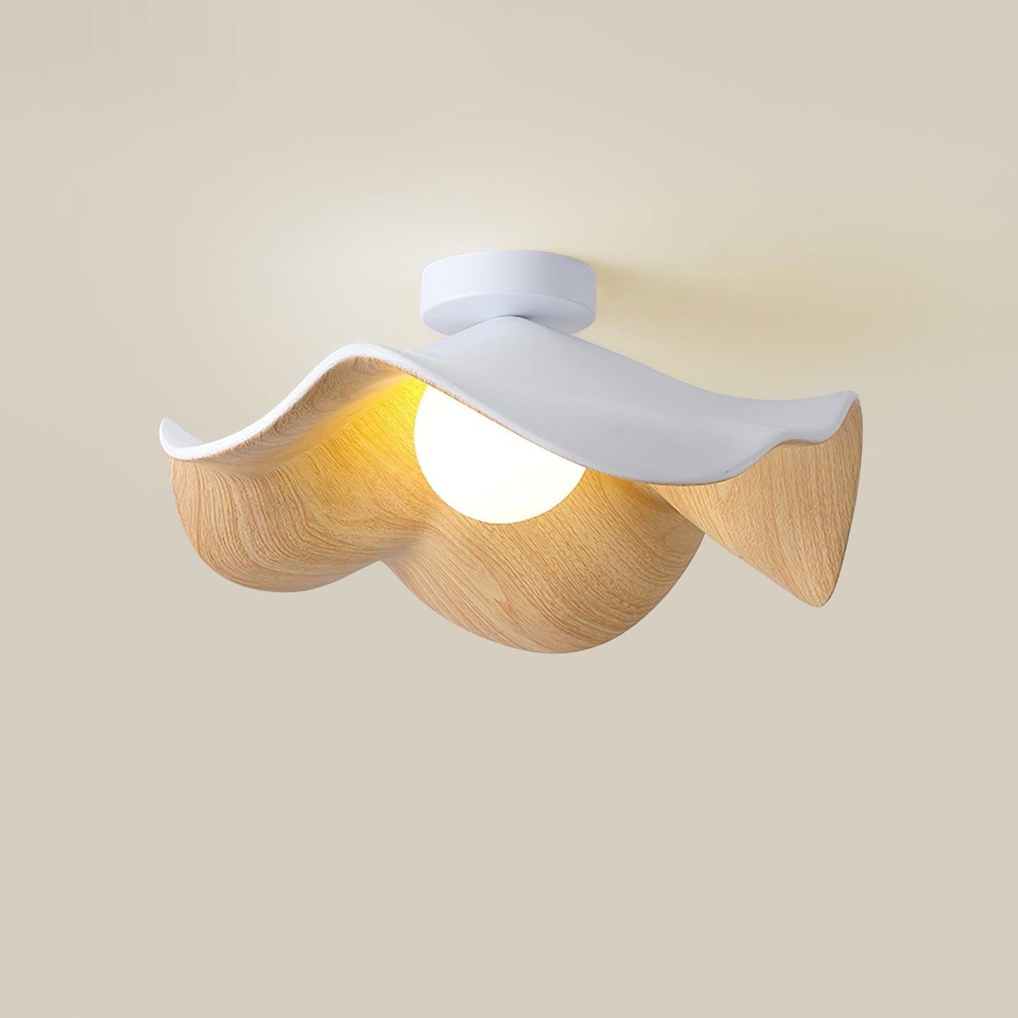 Isolde | LED Flush Mount Wood Bedroom Light Ceiling Lamp