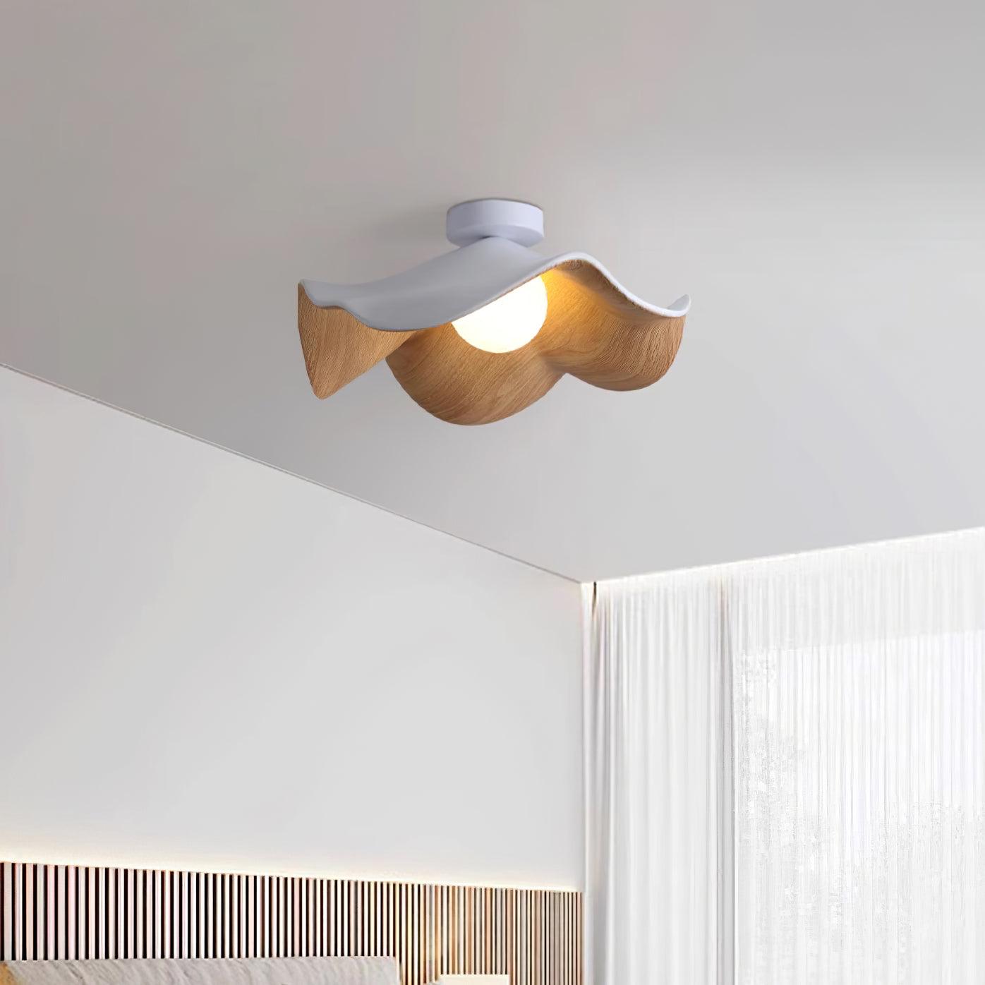 Isolde | LED Flush Mount Wood Bedroom Light Ceiling Lamp