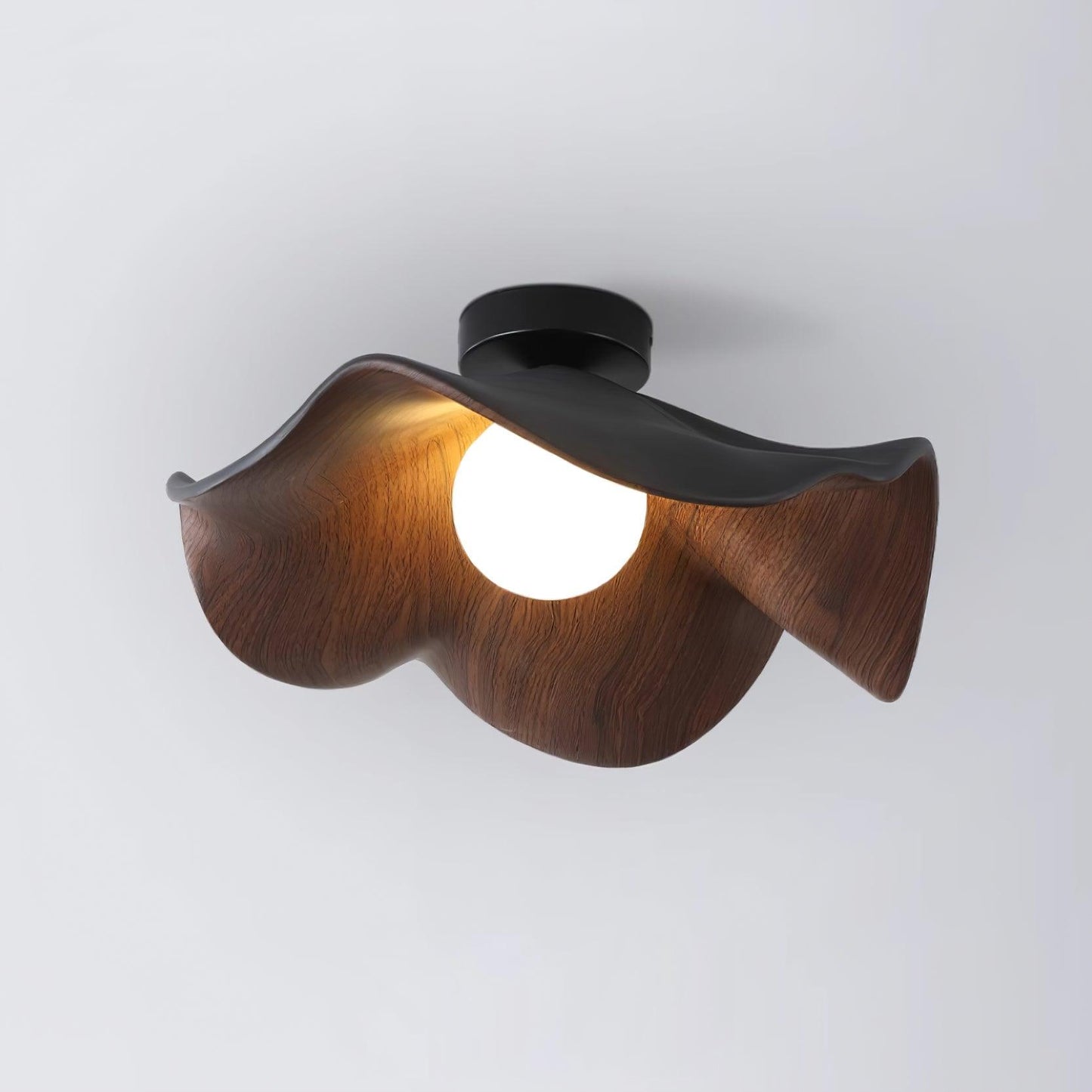 Isolde | LED Flush Mount Wood Bedroom Light Ceiling Lamp