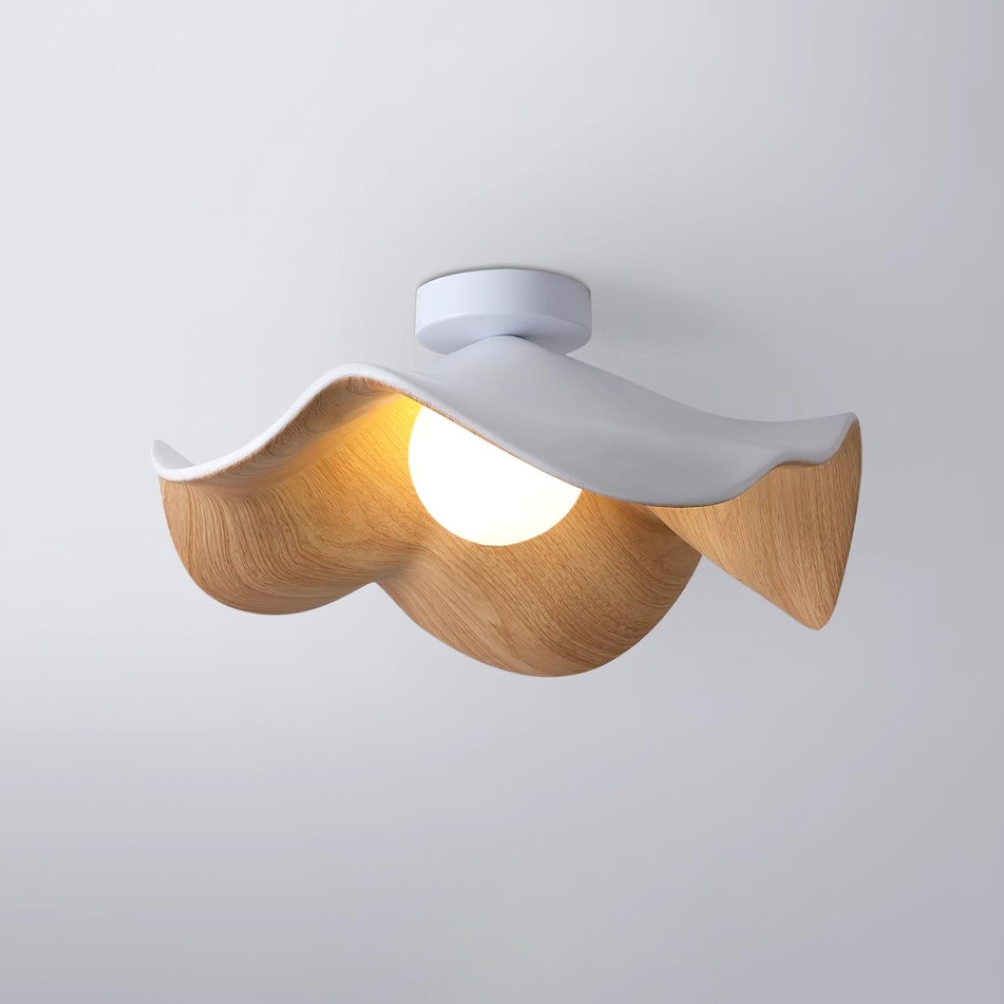 Isolde | LED Flush Mount Wood Bedroom Light Ceiling Lamp