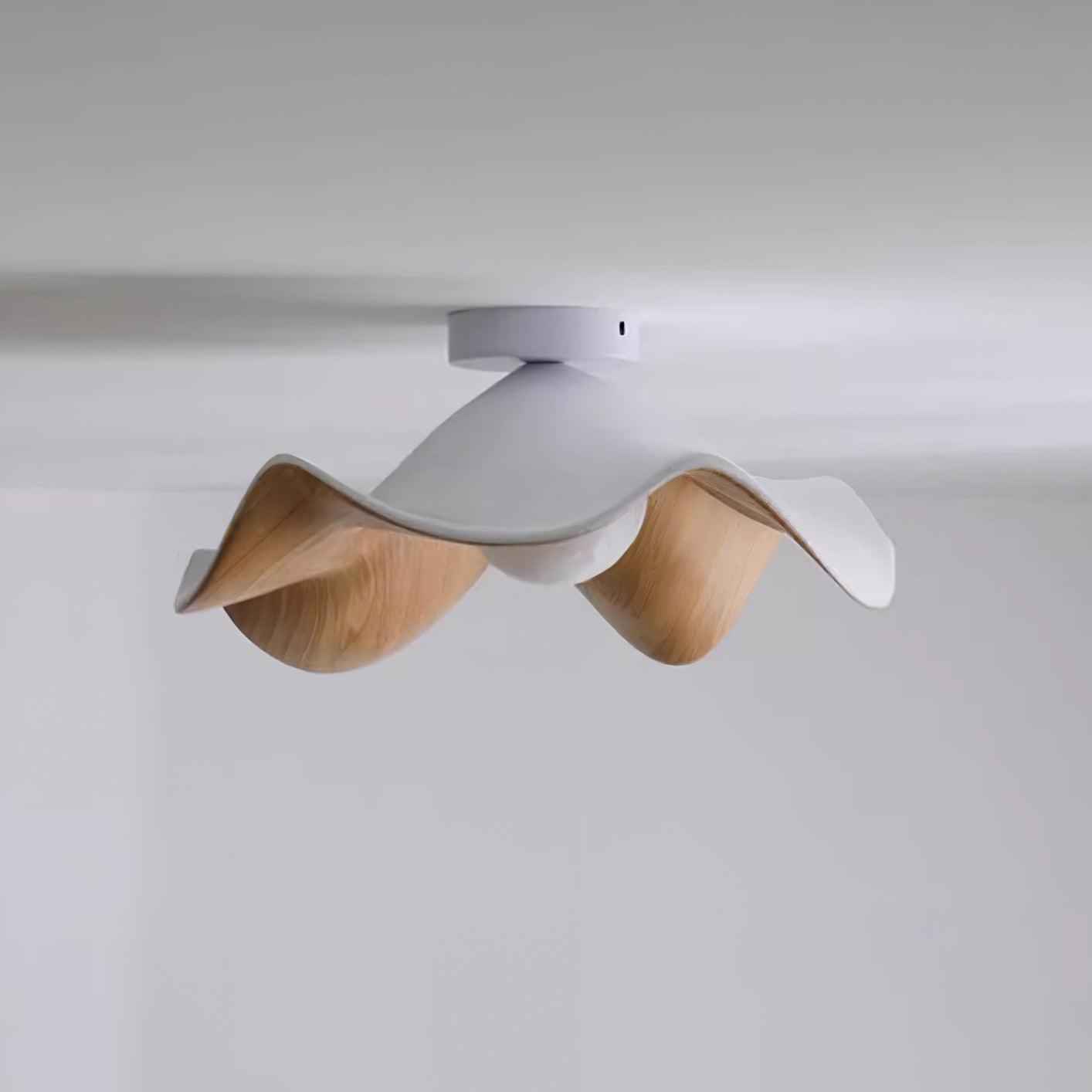 Isolde | LED Flush Mount Wood Bedroom Light Ceiling Lamp