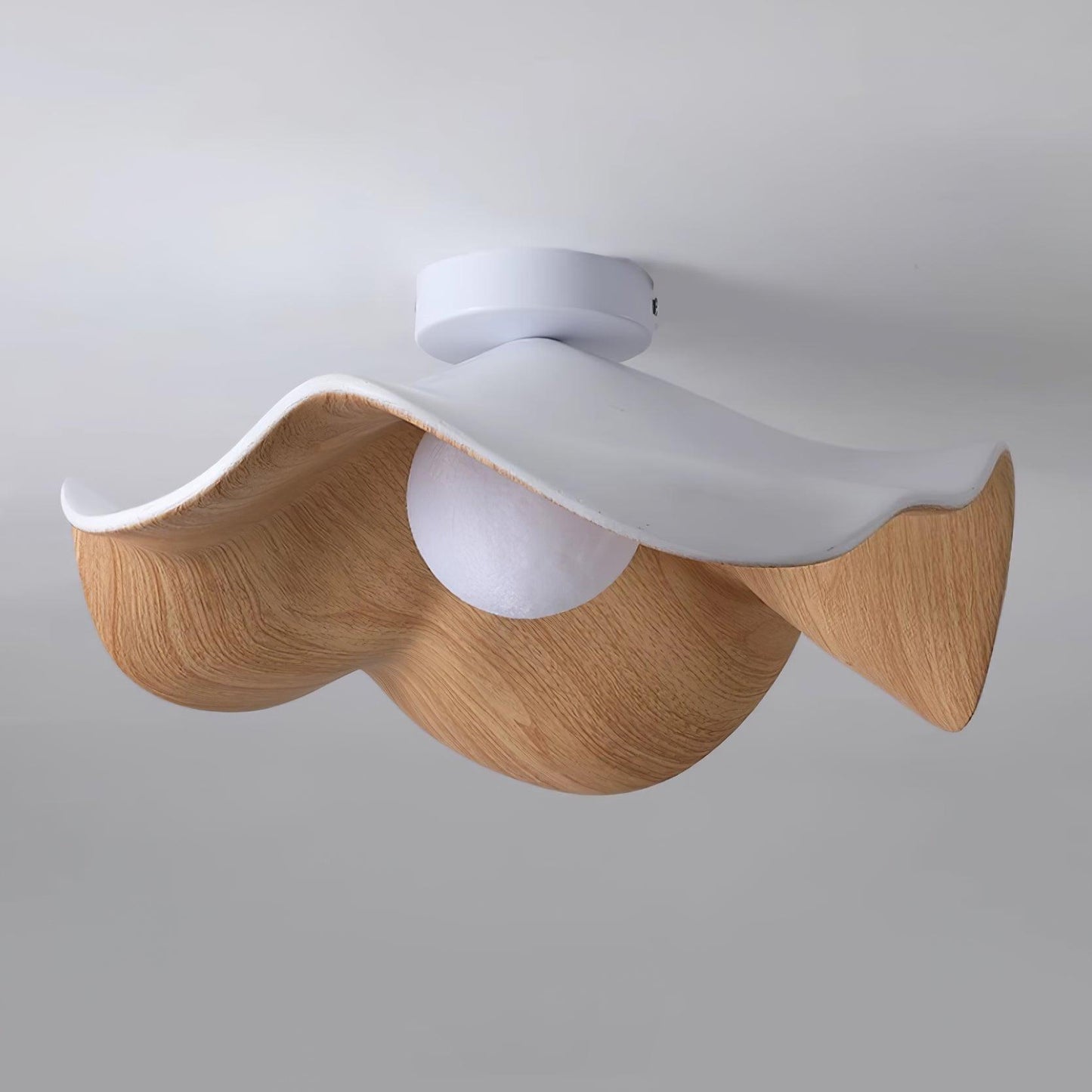 Isolde | LED Flush Mount Wood Bedroom Light Ceiling Lamp