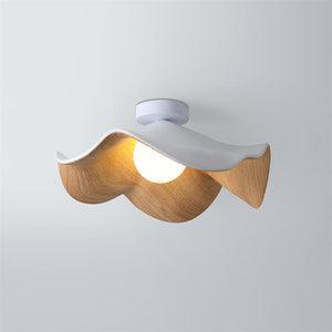 Isolde | LED Flush Mount Wood Bedroom Light Ceiling Lamp