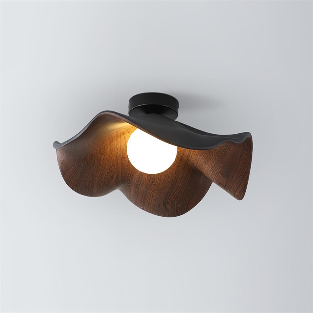 Isolde | LED Flush Mount Wood Bedroom Light Ceiling Lamp