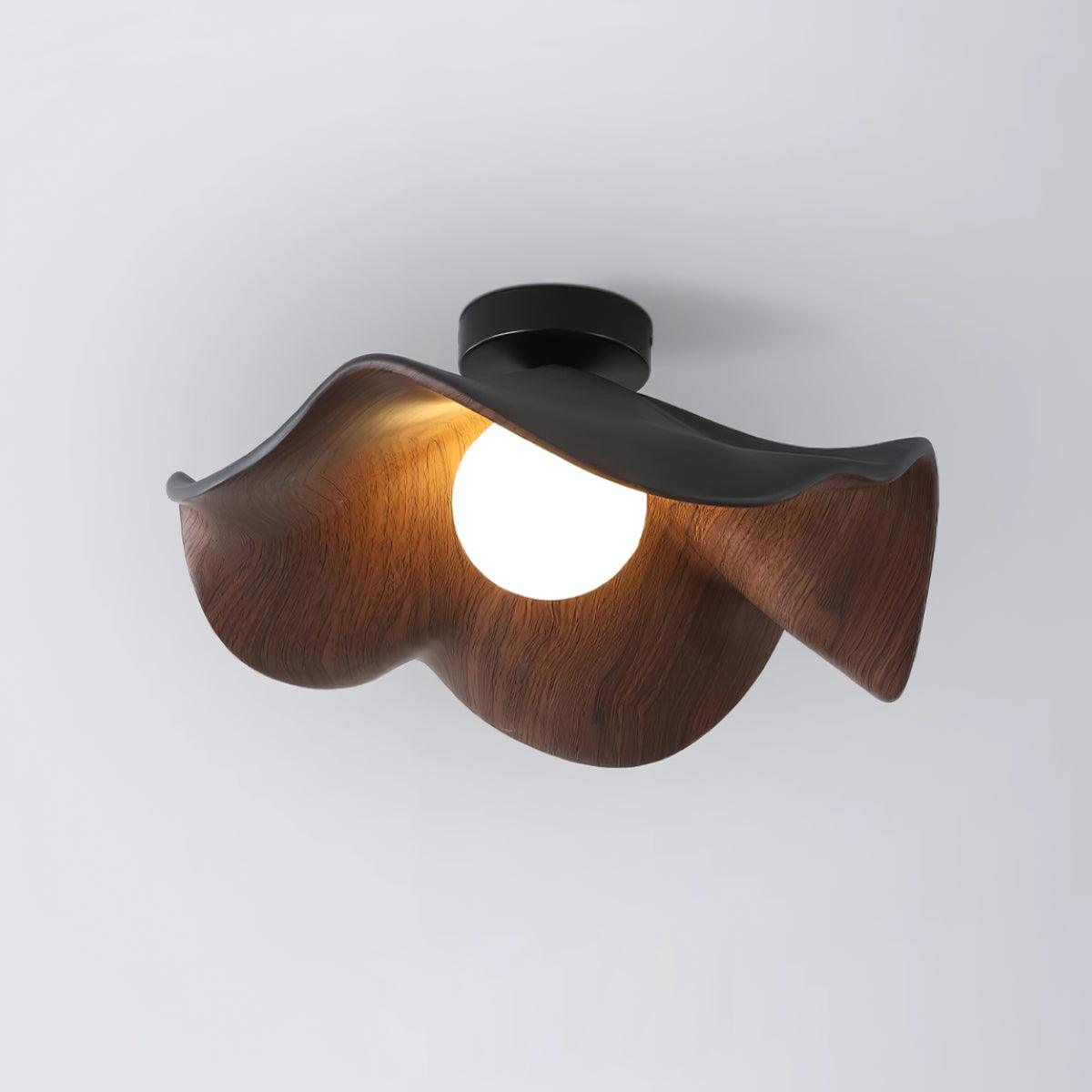 Isolde | LED Flush Mount Wood Bedroom Light Ceiling Lamp