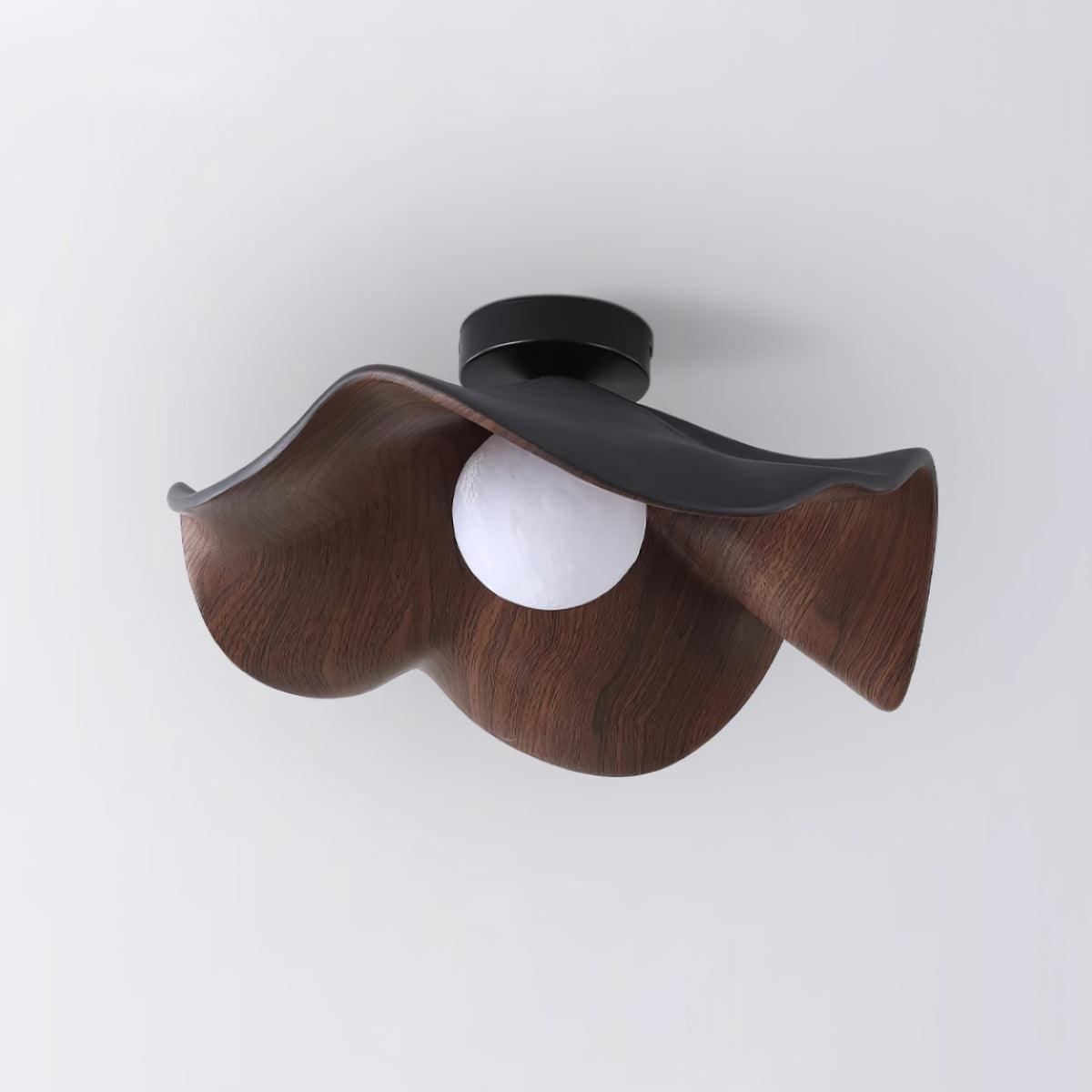Isolde | LED Flush Mount Wood Bedroom Light Ceiling Lamp