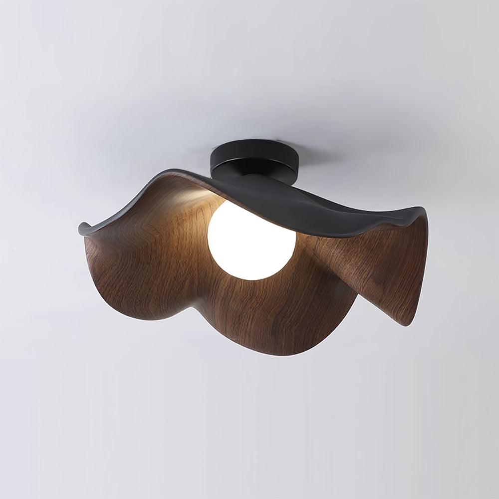 Isolde | LED Flush Mount Wood Bedroom Light Ceiling Lamp