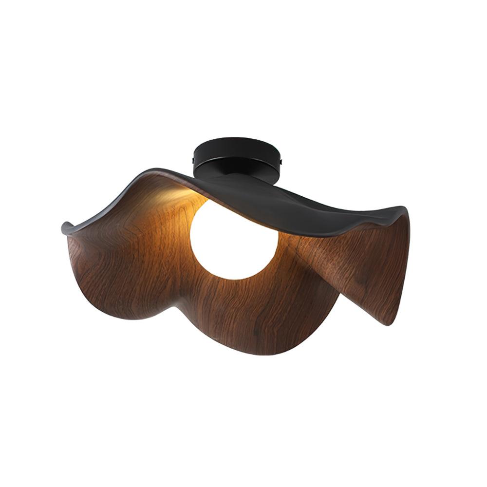 Isolde | LED Flush Mount Wood Bedroom Light Ceiling Lamp