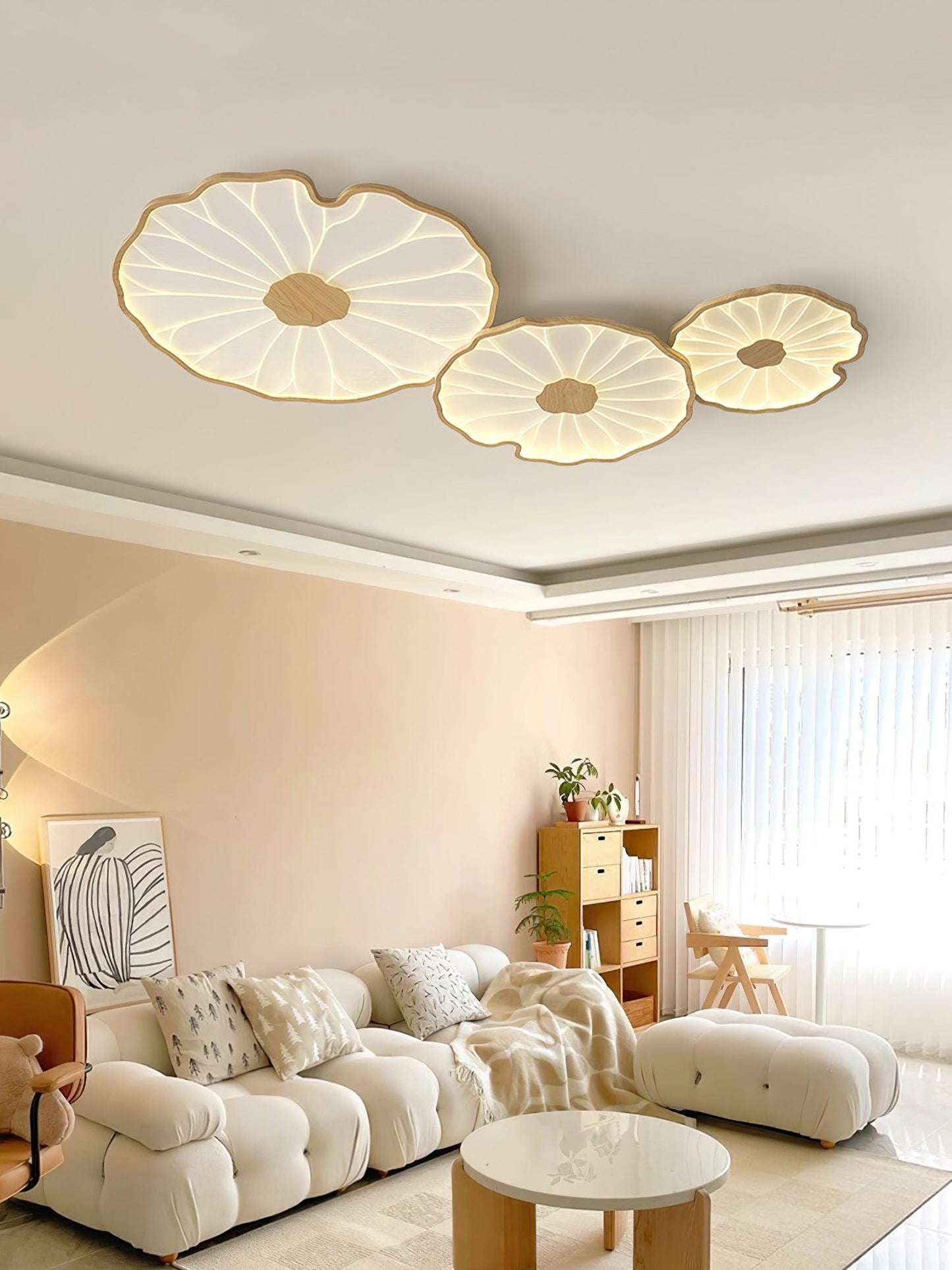 Luca | Ceiling Lamp Acrylic Lotus Shape Indoor Lighting