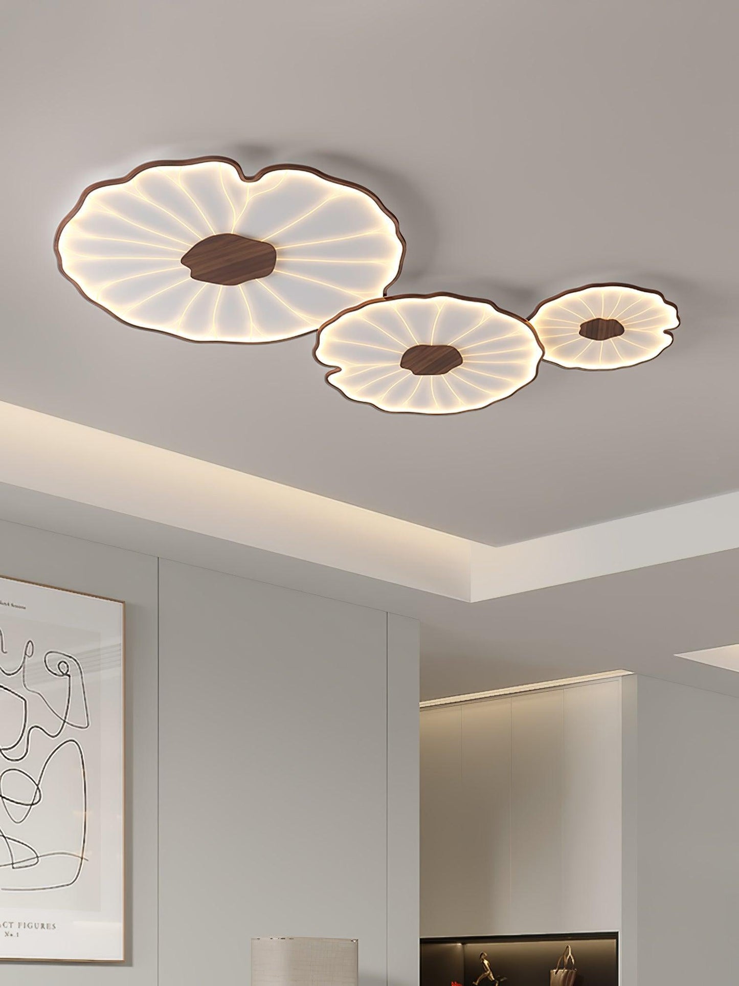 Luca | Ceiling Lamp Acrylic Lotus Shape Indoor Lighting