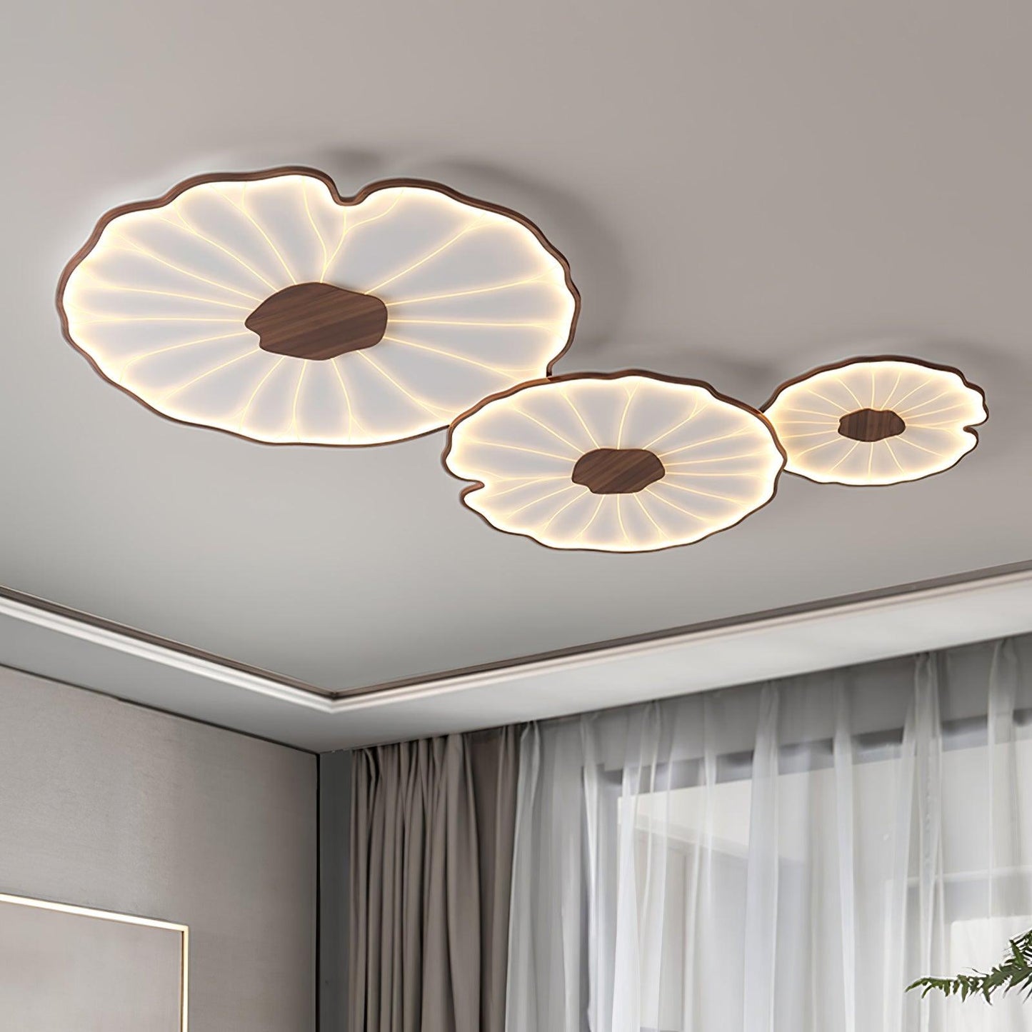Luca | Ceiling Lamp Acrylic Lotus Shape Indoor Lighting