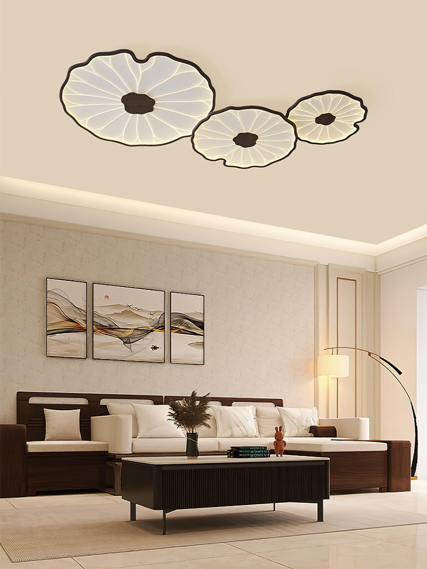 Luca | Ceiling Lamp Acrylic Lotus Shape Indoor Lighting
