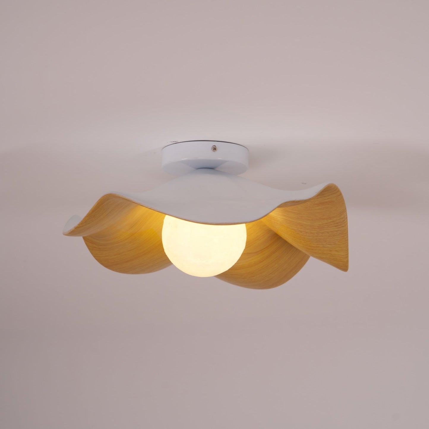 Isolde | LED Flush Mount Wood Bedroom Light Ceiling Lamp