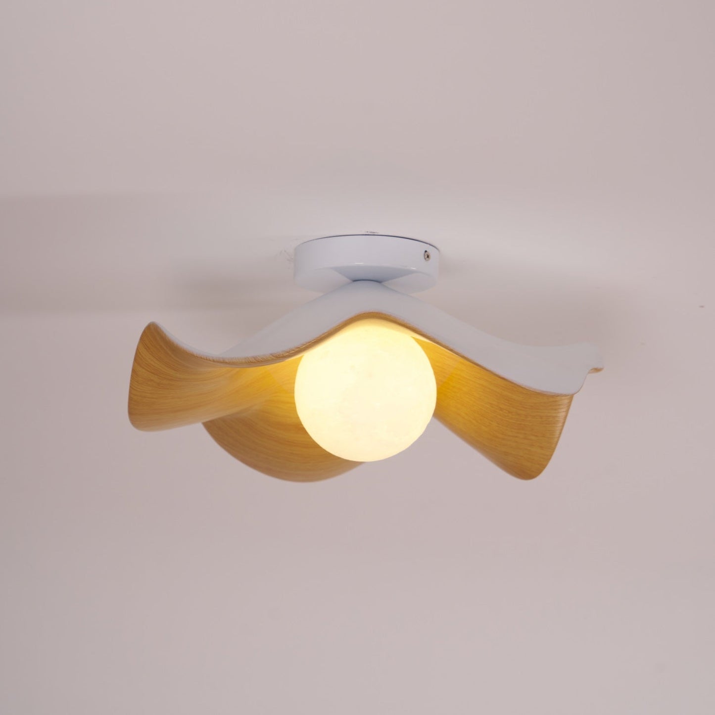 Isolde | LED Flush Mount Wood Bedroom Light Ceiling Lamp