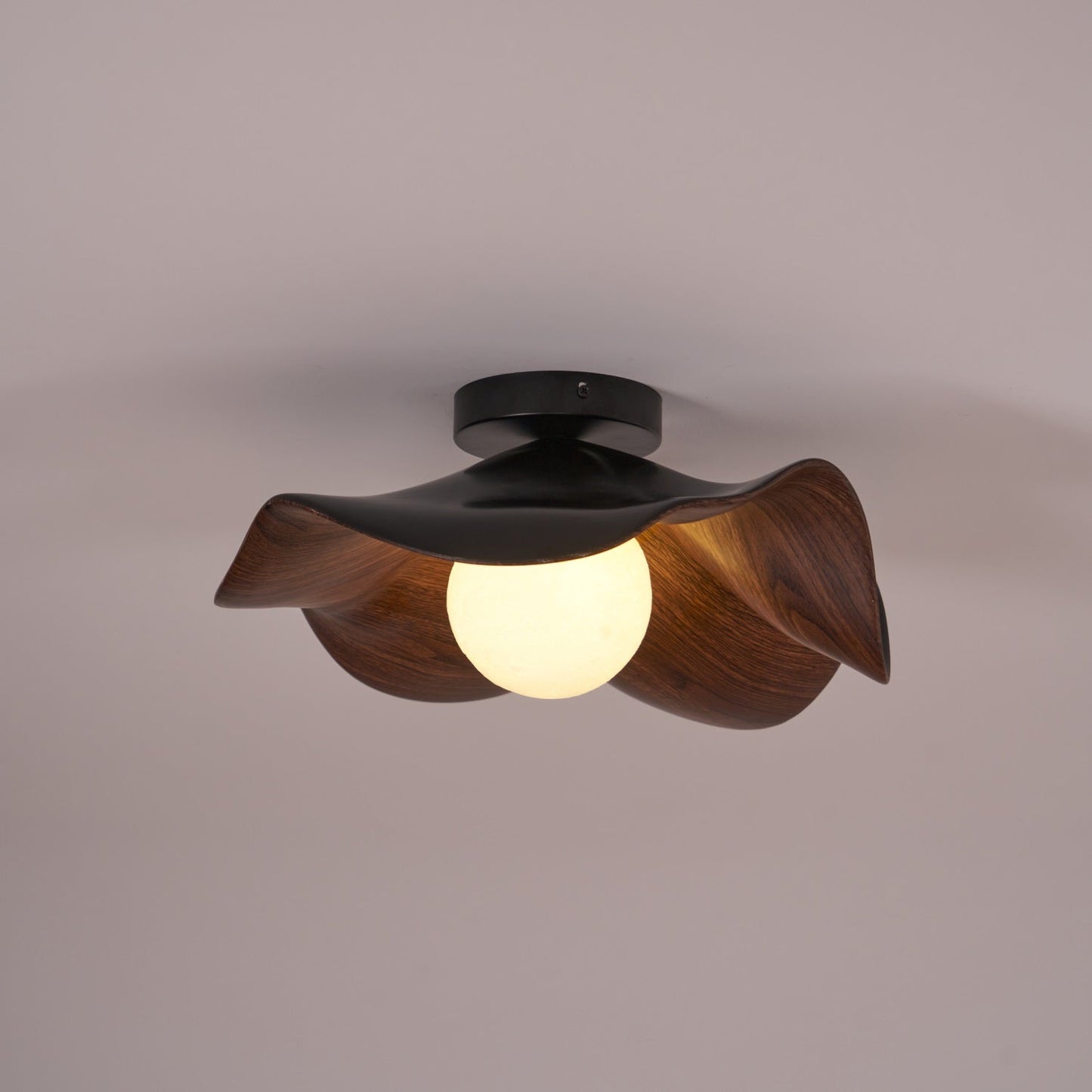 Isolde | LED Flush Mount Wood Bedroom Light Ceiling Lamp