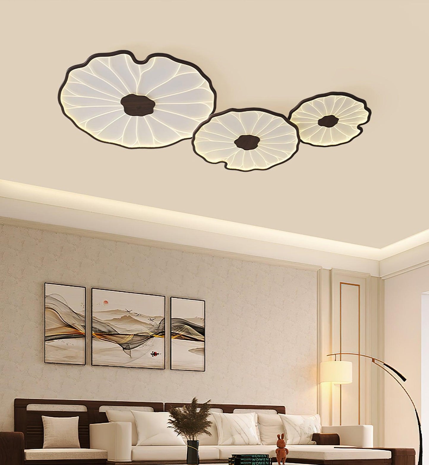 Luca | Ceiling Lamp Acrylic Lotus Shape Indoor Lighting