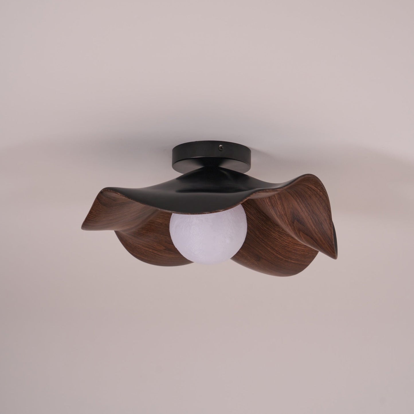 Isolde | LED Flush Mount Wood Bedroom Light Ceiling Lamp