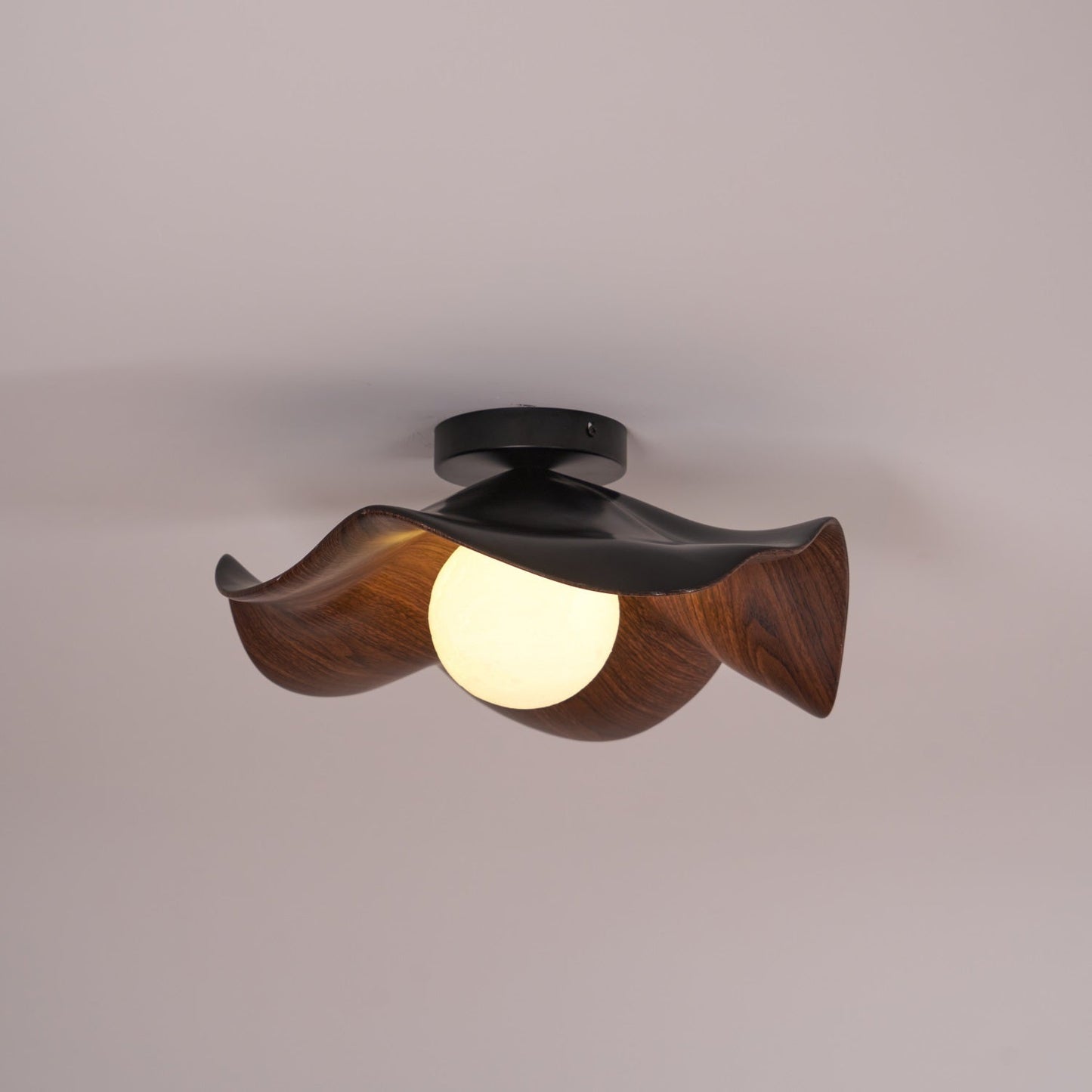 Isolde | LED Flush Mount Wood Bedroom Light Ceiling Lamp