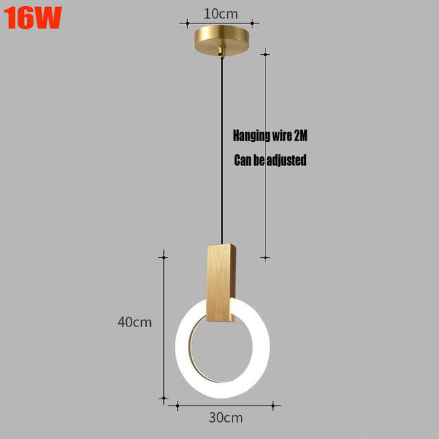 Nordic | LED Ring Pendant Lights