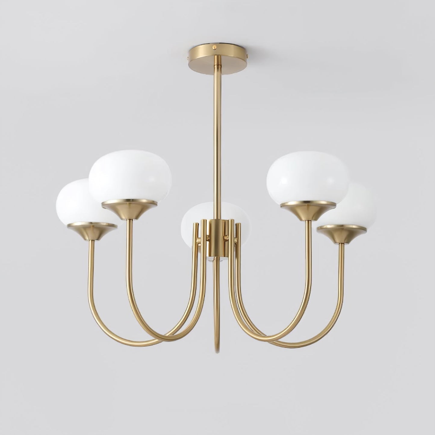 Amara | Round Pink Chandelier Acrylic Light for Living Room & Bedroom