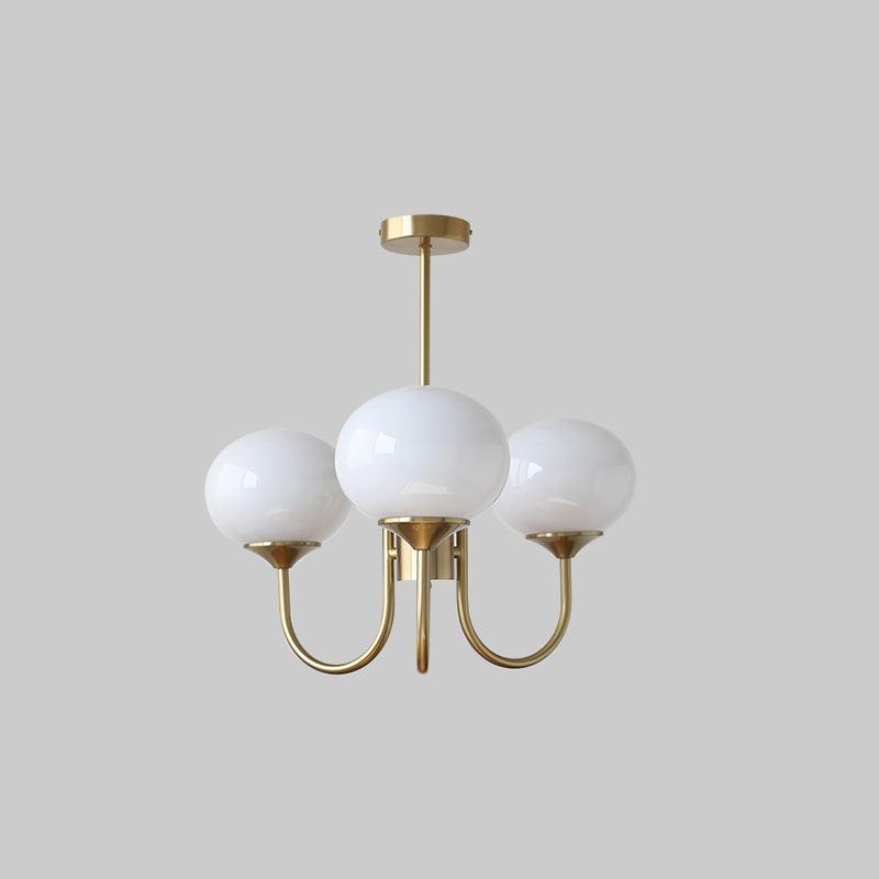 Amara | Round Pink Chandelier Acrylic Light for Living Room & Bedroom