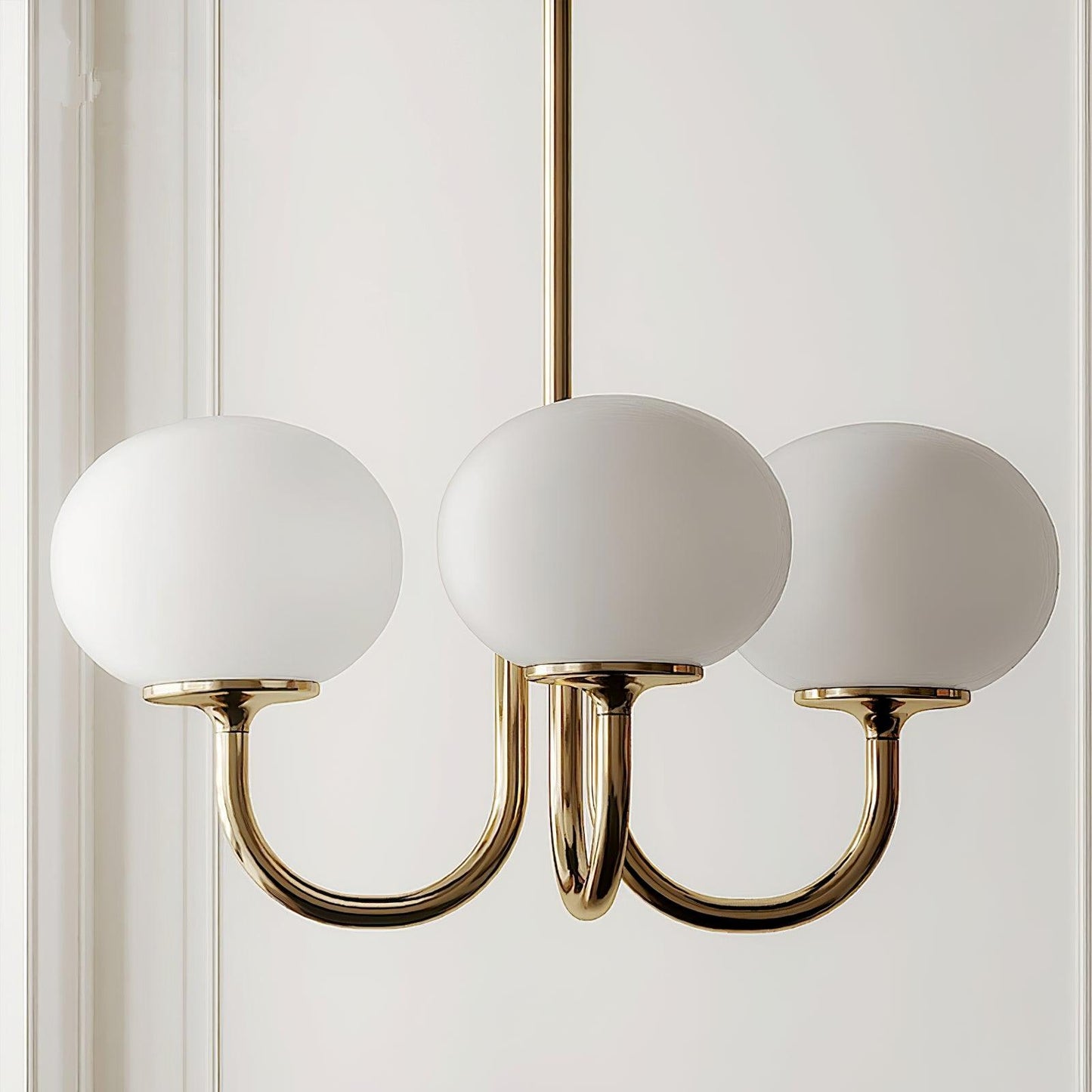 Amara | Round Pink Chandelier Acrylic Light for Living Room & Bedroom