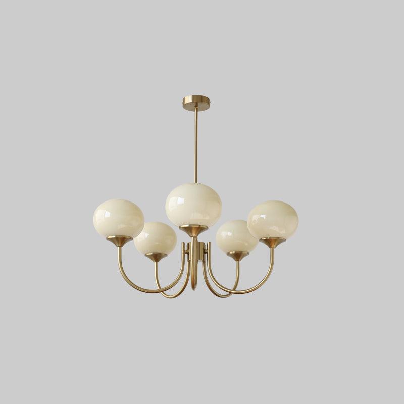 Amara | Round Pink Chandelier Acrylic Light for Living Room & Bedroom