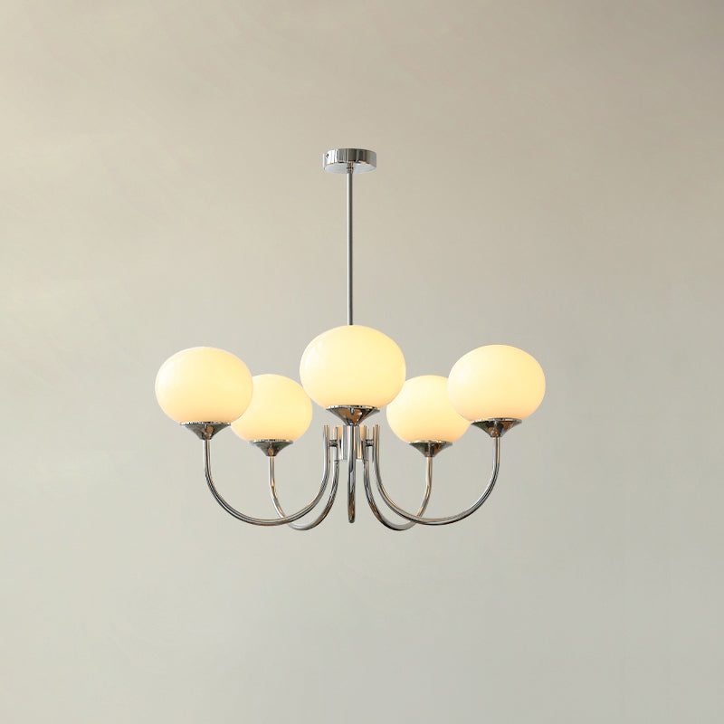 Amara | Round Pink Chandelier Acrylic Light for Living Room & Bedroom