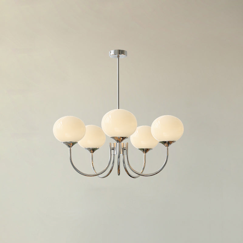Amara | Round Pink Chandelier Acrylic Light for Living Room & Bedroom