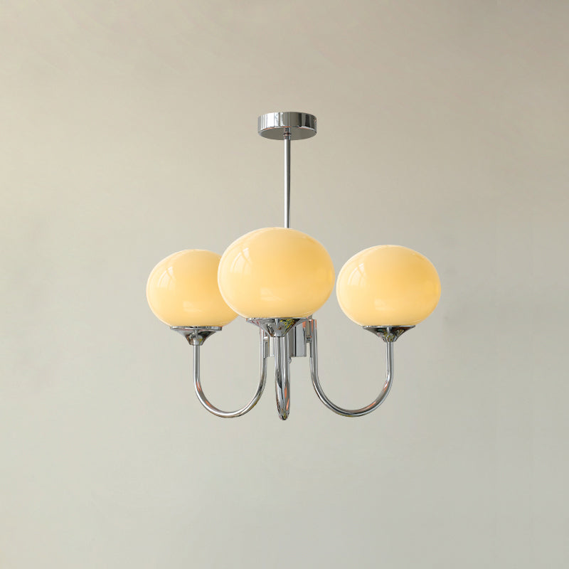 Amara | Round Pink Chandelier Acrylic Light for Living Room & Bedroom