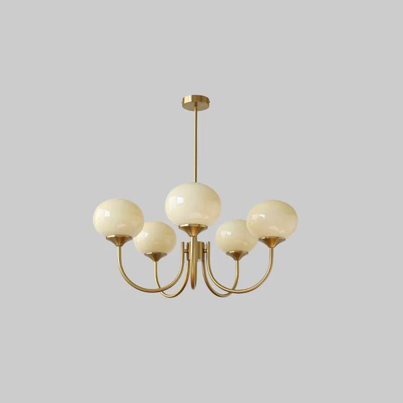 Amara | Round Pink Chandelier Acrylic Light for Living Room & Bedroom