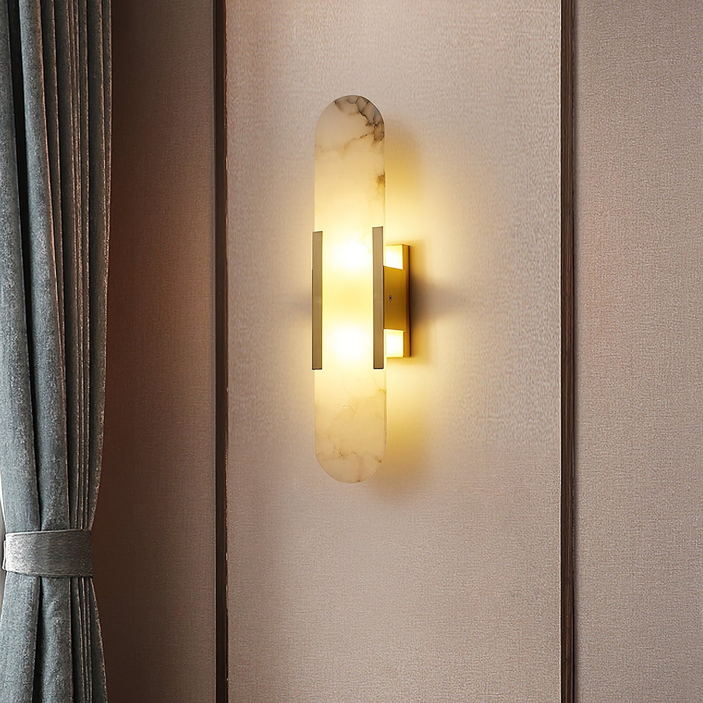 Sarah | Vertical Wall Lamp Alabaster Living Room Bedside Light