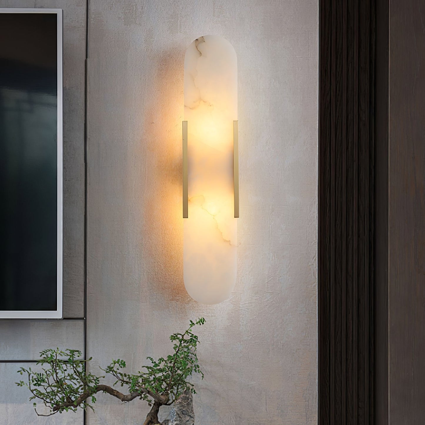 Sarah | Vertical Wall Lamp Alabaster Living Room Bedside Light