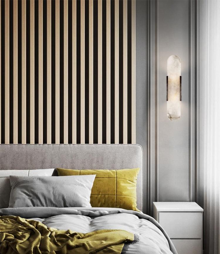Sarah | Vertical Wall Lamp Alabaster Living Room Bedside Light