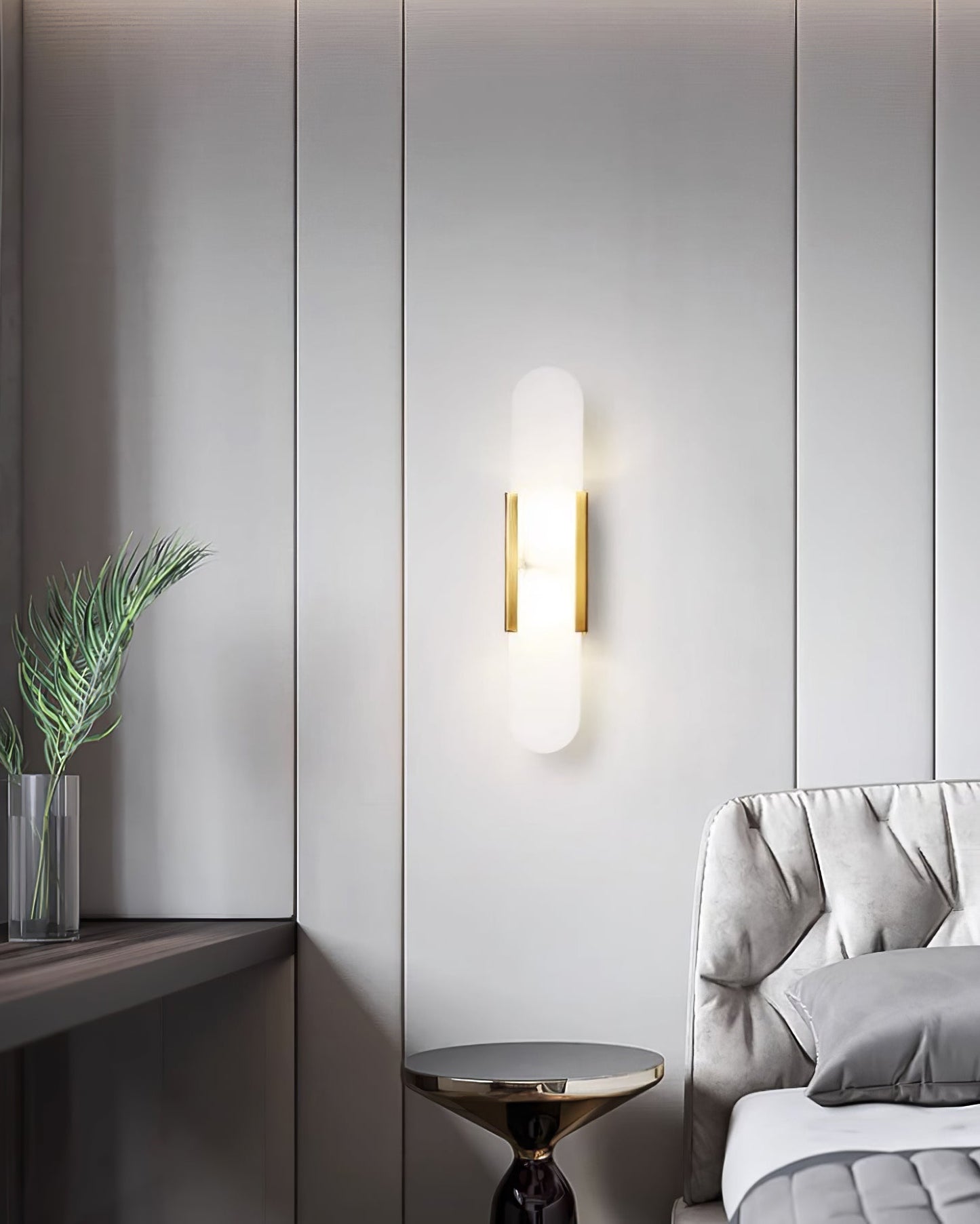 Sarah | Vertical Wall Lamp Alabaster Living Room Bedside Light
