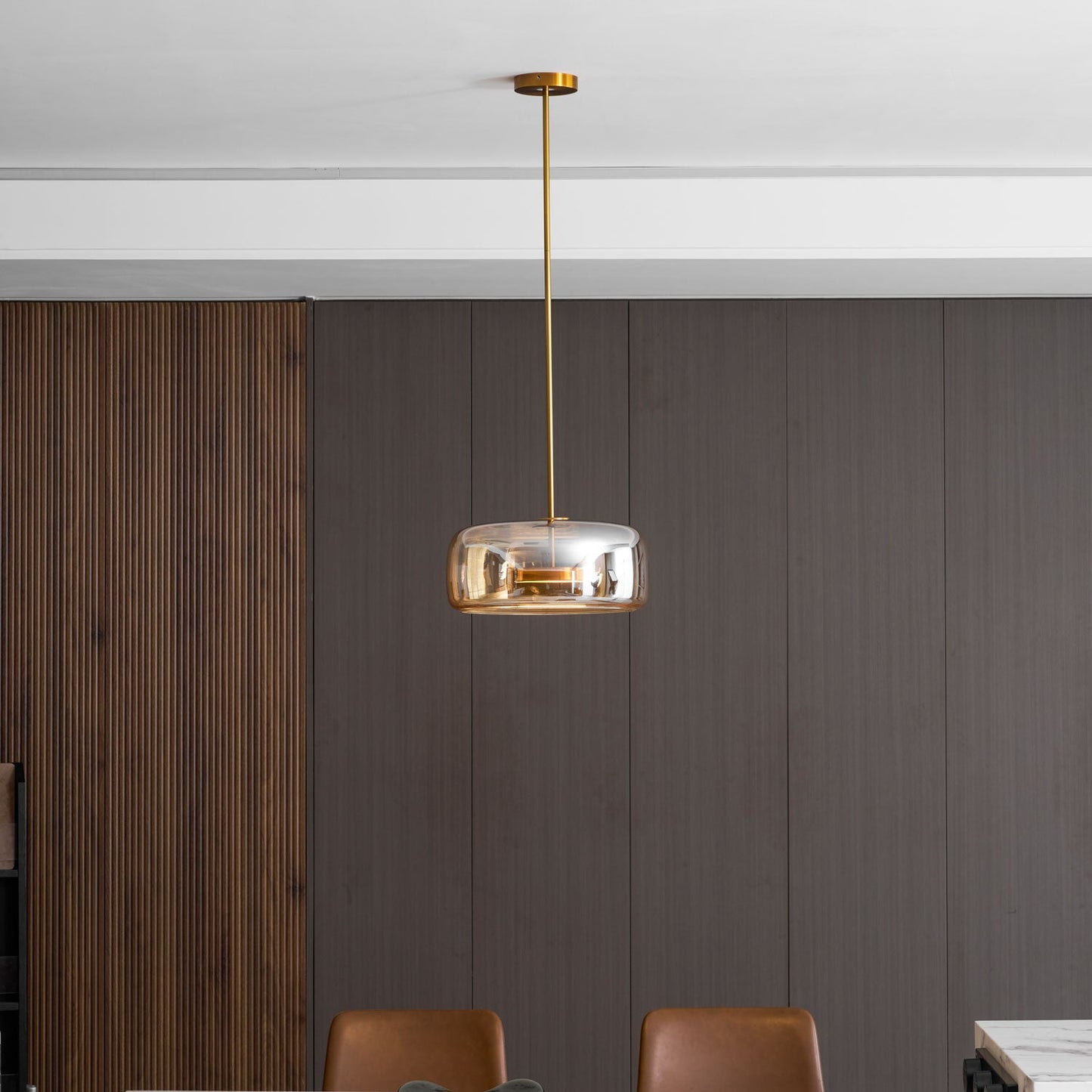 Vianca | Clear Glass Pendant Lamp Modern Bedroom Entryway Light