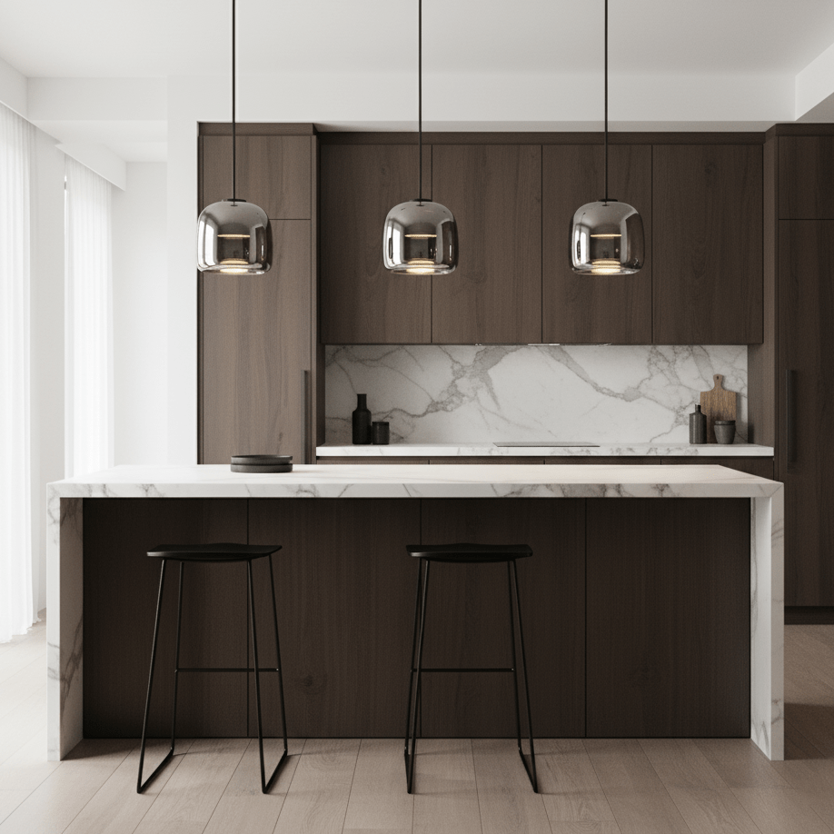 Vianca | Clear Glass Pendant Lamp Modern Bedroom Entryway Light